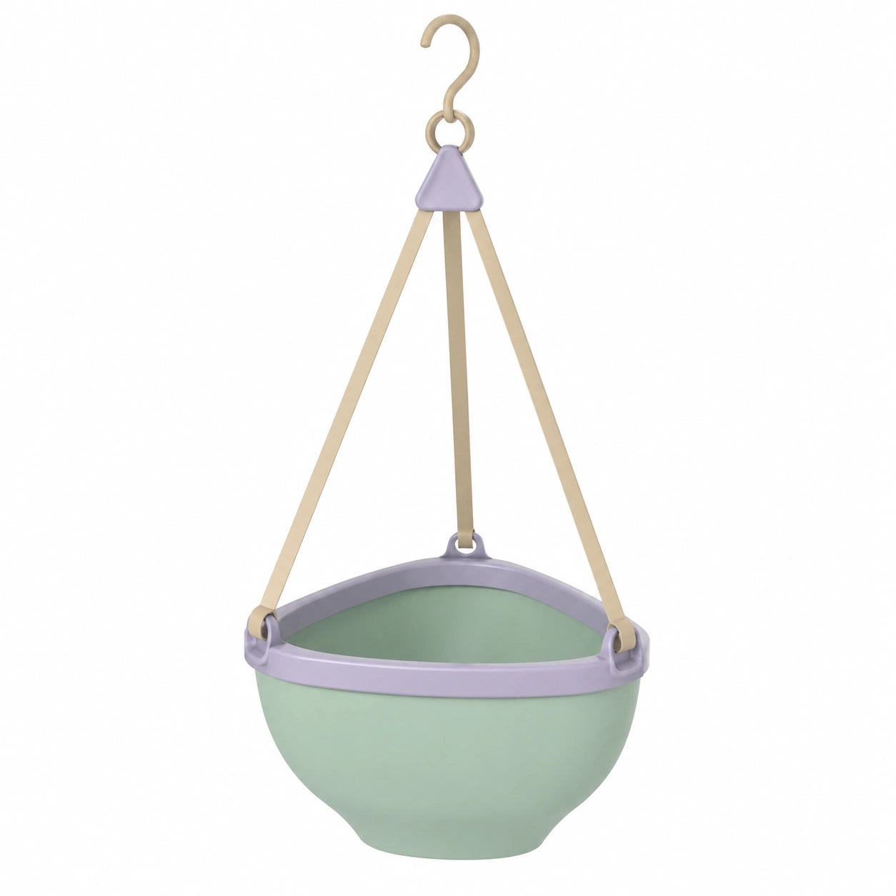 Pot de Suspension Vert et Lilas pour Plantes