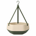 Pot de Fleurs Suspendu Beige & Kaki