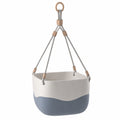 Pot de Fleurs Suspendu Jardin Blanc/Bleu