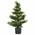 Arbre de Cyprès Artificiel Vert avec Pot de 100 cm