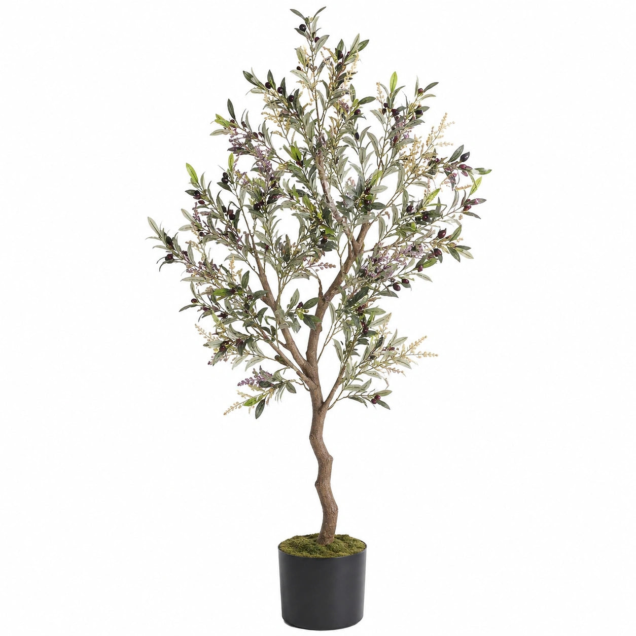Olivier Artificiel en Pot avec Feuillage Dense 150 cm