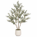 Arbre Olivier Artificiel avec Pot en Céramique, Vert, 150 cm