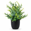 Plante Verte Artificielle en Pot Noir 30cm pour Intérieur