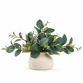 Plante Verte Artificielle avec Pot en Céramique Beige 30cm