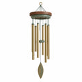 Carillon Éolien en Métal Doré et Bois, 80 cm