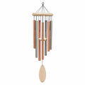Carillon à vent en métal et bois bicolore Cuivre/Argent
