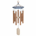 Carillon à vent cuivre et bleu pour extérieur 90 cm