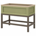 Jardinière surélevée verte et beige pour intérieur et extérieur