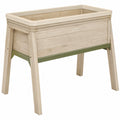 Jardinière Surélevée Rectangulaire Beige et Bois Clair