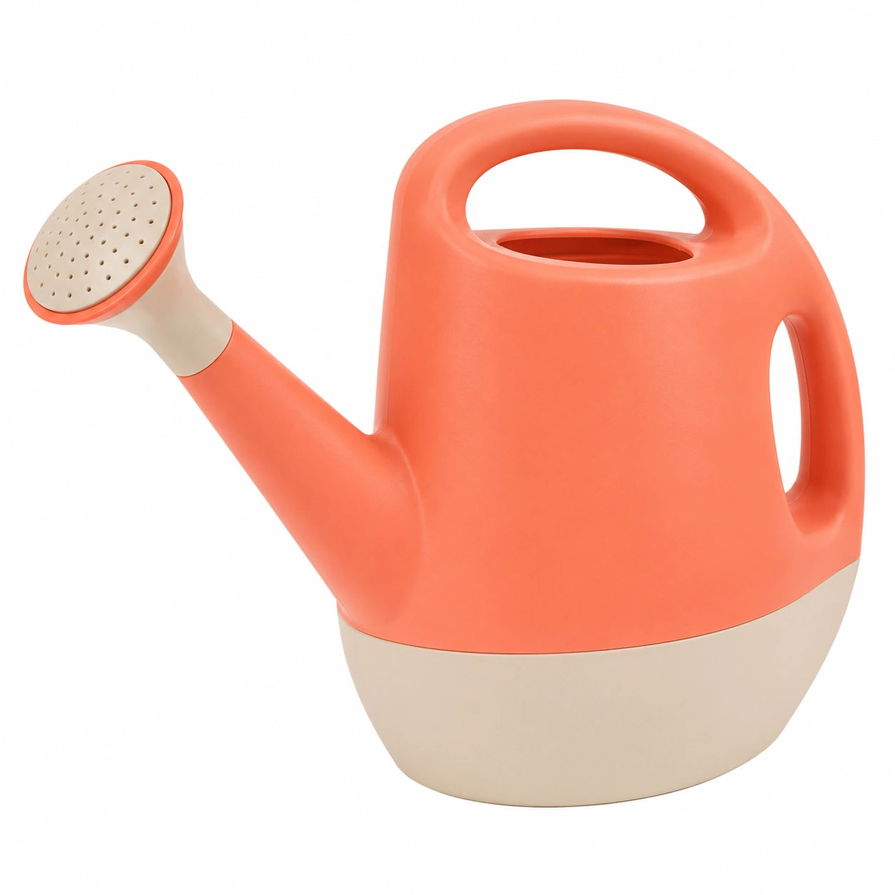 Arrosoir de jardin extérieur 5L orange et beige
