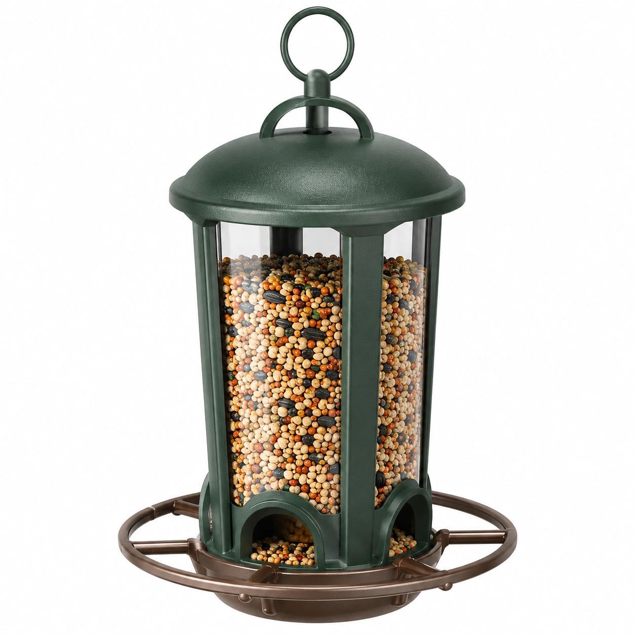 Mangeoire à Oiseaux Suspendue Verte pour Jardin